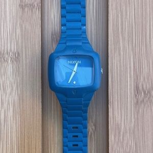 Nixon Blue Rubber Player Watch